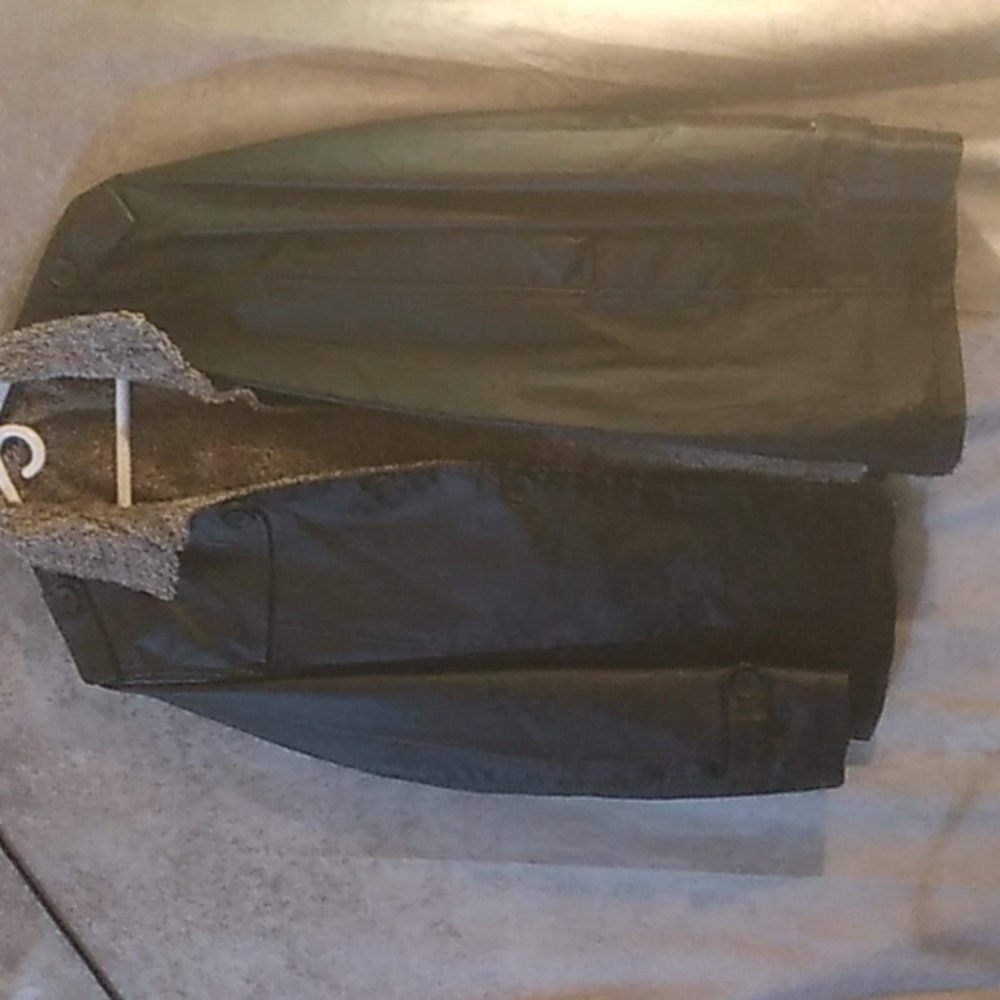 4XL imitation leather men's jacket